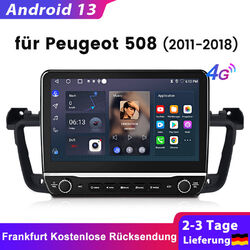 Für Peugeot 508 2011-2018 Carplay 4+64G Android 13.0 Autoradio GPS NAVI WIFI DAB