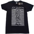 Joy Division Unknown Pleasures White On Black lizenziert T-Shirt Herren