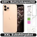 Apple iPhone 11 Pro - 64GB - Gold - XXL Set - 100% Batt. - Zustand: WIE NEU