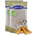 100 Kauknochen aus Rind ca. 12 cm / 50 g Kausnack für Hunde Kauartikel Lyra Pet®