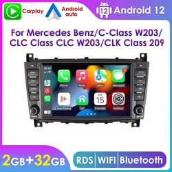 Android 12 Für Mercedes Benz C-Klasse W203 7"Autoradio GPS Navi DAB+ RDS BT WIFI