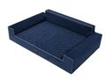 Orthopädisches Hundebett GLAMOUR Bett Sofa,Kissen L Couch Schlafplatz BLAU %