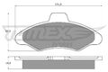 TOMEX Brakes Bremsbelagsatz Scheibenbremse TX 10-82 für FORD ESCORT 5 Turnier 6