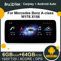 10.25" Android 13 Autoradio CarPlay 64GB Für Mercedes A/CLA/GLA W176 X156 NTG5.0