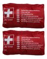 2x KFZ Verbandtasche Verbandskasten rot DIN 13164 Erste Hilfe Set PKW Auto