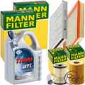 MANN INSPEKTIONSPAKET+5L FUCHS 5W-30 MOTORÖL passend für OPEL ASTRA G 1.7 CDTI