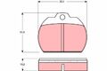 Bremsbelagsatz, Scheibenbremse vorne TRW GDB591 für VW