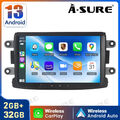 Android 13 CarPlay 32G Für Dacia Duster Sandero Logan Renault Autoradio GPS NAVI