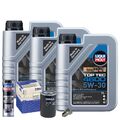 Motoröl 5W30 LIQUI MOLY Top Tec 4600 3L+MAHLE Ölfilter+Spülung+Ölablassschraube