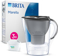 BRITA Wasserfilter-Kanne Marella Graphit (2,4L) Inkl. 3X MAXTRA PRO All-In-1 Kar