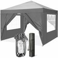 Pavillon 3x3/3x4,5/3x6m Wasserdicht PopUp Stabil Faltpavillon Partyzelt Festzelt