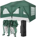 Popup Pavillon 3x3/3x6m WASSERDICHT Partyzelt Gartenzelt UV Faltpavillon faltbar