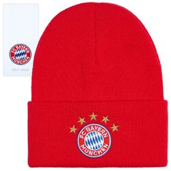 FC Bayern München Kindermütze Wendemütze Bommelmütze Beanie Mütze Strickmütze