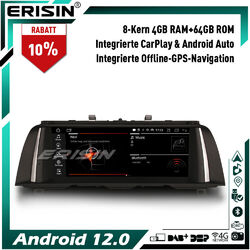 10.25" Android 13 Autoradio GPS Navi CarPlay DAB+ IPS SWCfür BMW 5er F10 F11 CIC