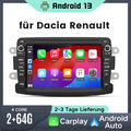 Android 13 Autoradio DAB SWC Für Renault Dacia Duster Sandero Lada 2+64G Carplay