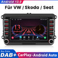 für VW Golf 5 6 Passat Touran Polo Carplay 7"Android13 Autoradio DAB GPS NAV RDS