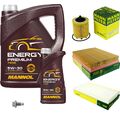 MANN-FILTER Inspektionspaket 6 L MANNOL Energy Premium 5W-30 für Opel Vectra C