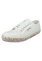 Superga Damen-Sneaker S111XQW 2750 COTW Glitterlettering Weiß A01 Gr. 40