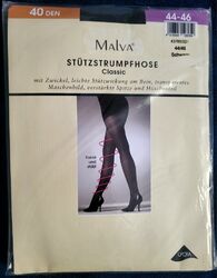 Stützstrumpfhose Malva Classic 40 DEN, Gr.44/46, schwarz, Schrankware