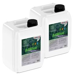 2x 10 Liter AdBlue Harnstofflösung für Dieselmotor mit Einfüllstutzen.