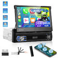 7 Zoll Single 1 DIN Android 13 Autoradio Flip Out Bluetooth Carplay WIFI 2G+64G