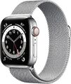 Apple Watch Series 6 [GPS + Cellular, inkl. Milanaise-Armband silber] 40mm Ede A