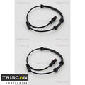 2x Sensor für Raddrehzahl TRISCAN 818025111 2 Sensor Raddrehzahl für Renault