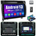 DAB+ 1+32G Für Mercedes-Benz SLK R171 2008-2011 Autoradio Android 13 GPS CarPlay