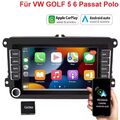 Apple Carplay Android 13 Autoradio GPS Navi Für VW GOLF 5 6 MK5 MK6 Polo Caddy