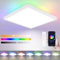 ZMH LED Deckenleuchte Farbwechsel Deckenlampe Dimmbar Panel Smart mit RGB App