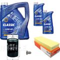 MAHLE Inspektionspaket 7 L MANNOL Classic 10W-40 für Audi 80 1.8 S 2.0