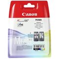 Canon DRUCKKOPF PATRONE PG-510 + CL-511 MULTIPACK JE 1X original schwarz+color