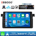 Für BMW E46 3er 318 320 325 9" Android 13 2+64G Carplay Autoradio GPS Nav Kamera