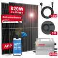 Balkonkraftwerk Solarpanel 820 Watt / 800 Watt Balkon Photovoltaik Solaranlage