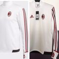 adidas AC Milan Original Sweatshirt Herren Langarmshirt-Oberteil-NEU-Weiß/Gr-M