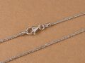 Kette 925 Sterling Silber  1,4 mm mit Glitzer Effekt rhodiniert Criss Cross NEU