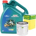 MANN ÖLFITLER ANSCHRAUBFILTER FORD + 5L CASTROL 5W-20 MAGNETEC PROFESSIONAL