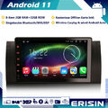 9" Android 11 GPS Autoradio DAB+ CarPlay RDS 4G 8-Kern für BMW 5er E39 X5 E53 M5