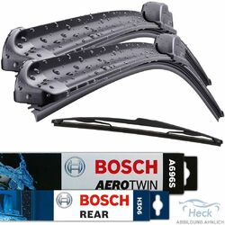 BOSCH Scheibenwischer Wischblatt Set A696S + H306 für 1er BMW F20 und F21