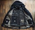 People of Shibuya Hachiko Herren Daunenmantel Daunenjacke Schwarz Parka, Gr. 54