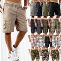 Herren Shorts New Freemen Bermuda Cargo Capri Kurze Hose Vintage Short