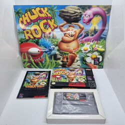 Chuck Rock ✩ Super Nintendo SNES Spiel ✩ OVP mit Anleitung und Poster ✩ NTSC CIB