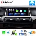 8 Core 6+128G Android 13 GPS Navi WIFI 4G Carplay Autoradio Für BMW F10 F11 CIC