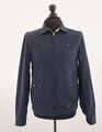 Tommy Hilfiger Herren Blouson Jacke S blau dunkelblau uni leicht Baumwolle A1011