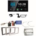 Kenwood DMX5020DABS Android Auto Einbauset für Opel Vectra C Signum Corsa Combo