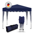 Falt Pavillon 100% WASSERDICHT Dachmaß 3x3m Party Garten Zelt Pavillion Blau