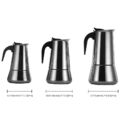 Espressokocher Induktion geeignet,Edelstahl Espressokanne,300/450ml Kaffeekocher