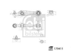 Querlenker unten 179411 FEBI BILSTEIN für TESLA MODEL 3