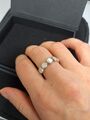 Silber Ring 925 - Sterlingsilber mit Perlmutt, Geschenk, Damenring 