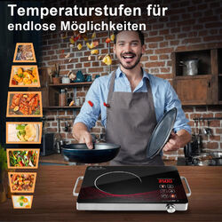 Infrarot Kochplatte 3500W Keramik Einzeln Herdplatte Kochfeld 295 * 410 * 60 mm